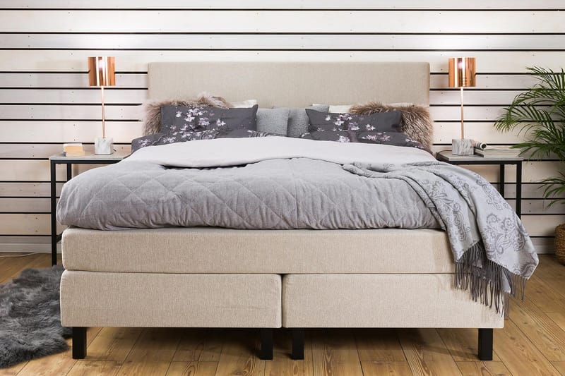 Princess Kontinentalseng 180x200 - Beige - Møbler - Senger - Komplett sengepakke