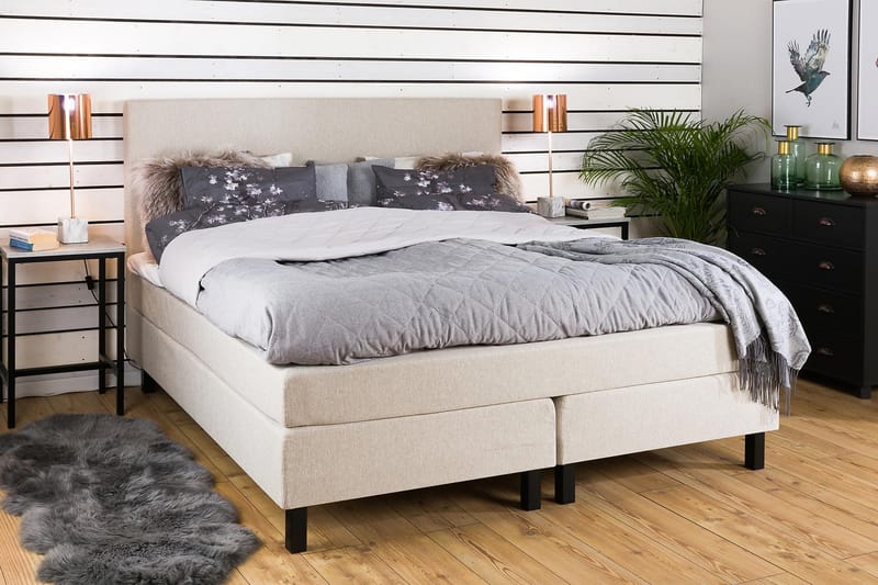 Princess Kontinentalseng 180x200 - Beige - Møbler - Senger - Komplett sengepakke