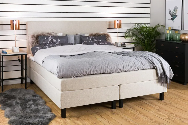 Princess Kontinentalseng 180x200 - Beige - Møbler - Senger - Kontinentalsenger