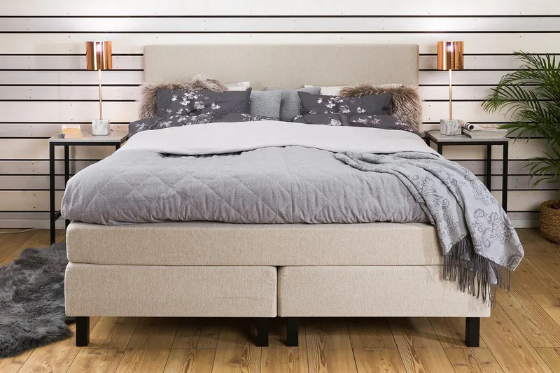 Princess Kontinentalseng 180x200 - Beige - Møbler - Senger - Kontinentalsenger