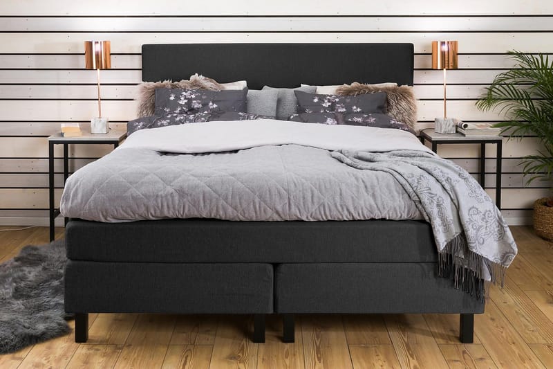 Princess Kontinentalseng - 180x200 Grå - Møbler - Senger - Kontinentalsenger