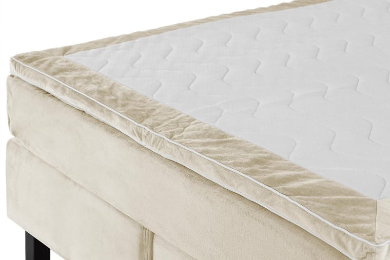 Princess Kontinentalseng 180x200cm - Beige/Fløyel - Møbler - Senger - Komplett sengepakke
