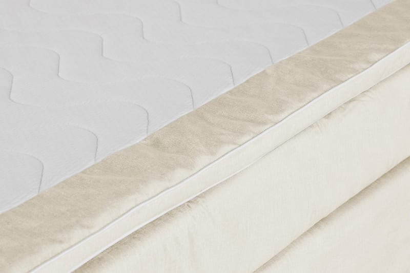Princess Kontinentalseng 180x200cm - Beige/Fløyel - Møbler - Senger - Komplett sengepakke