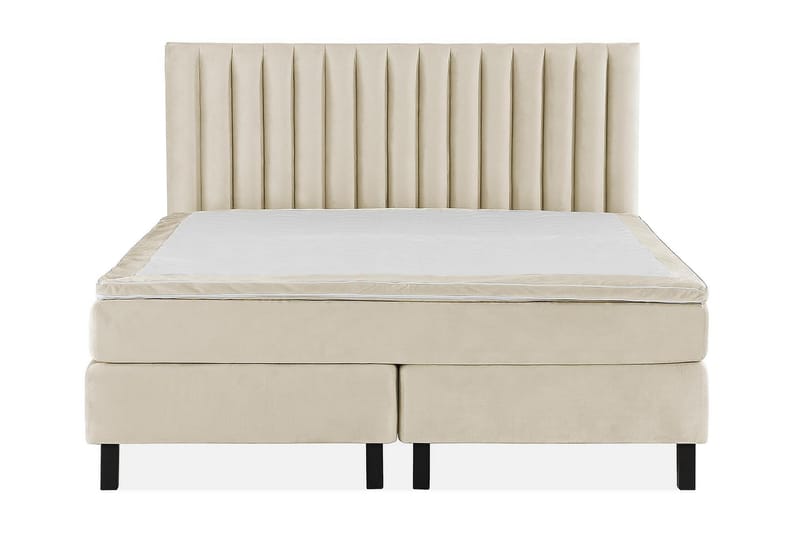 Princess Kontinentalseng 180x200cm - Beige/Fløyel - Møbler - Senger - Komplett sengepakke