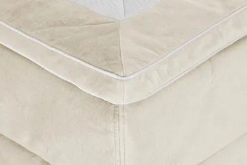 Princess Kontinentalseng 180x200cm - Beige/Fløyel - Møbler - Senger - Kontinentalsenger