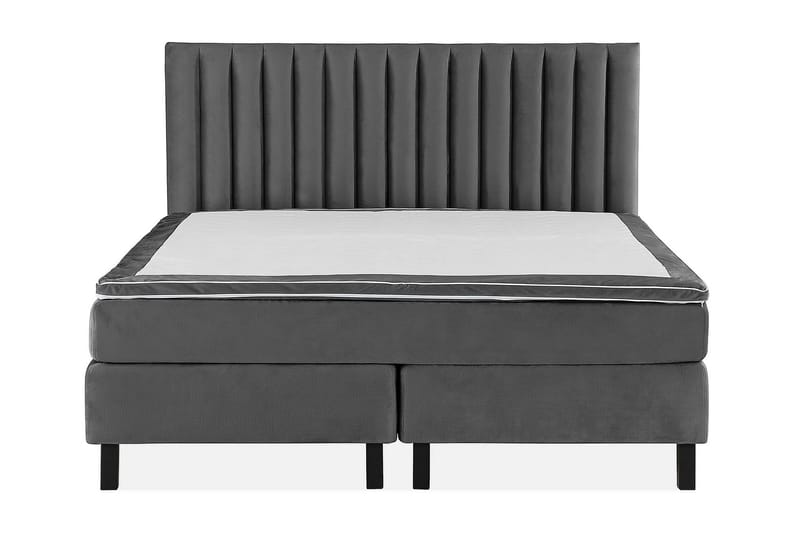 Princess Kontinentalseng 180x200cm - Mørkegrå/Fløyel - Møbler - Senger - Kontinentalsenger