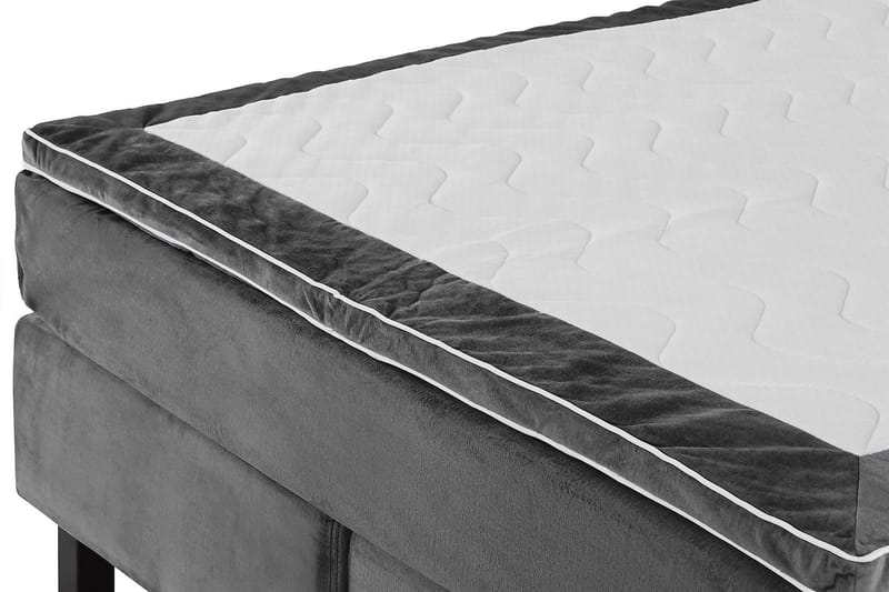 Princess Kontinentalseng 180x200cm - Mørkegrå/Fløyel - Møbler - Senger - Kontinentalsenger