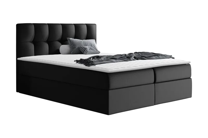 Rico Kontinentalseng 200x208 cm - Svart - Møbler - Senger - Kontinentalsenger