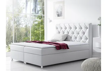 Roma Sengepakke 120x200 cm - Hvit - Møbler - Senger - Kontinentalsenger