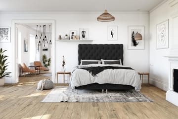 Royal Kontinentalseng 160x200 - Svart - Møbler - Senger - Komplett sengepakke