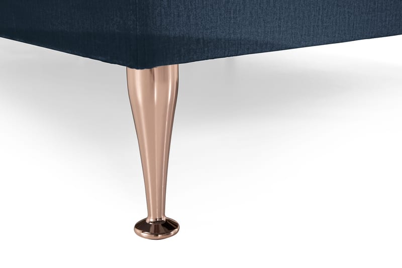 Royal Velvet Komplett Sengepakke 160x200 cm - Mørkeblå Fløyel/Høye Rosében - Møbler - Senger - Kontinentalsenger