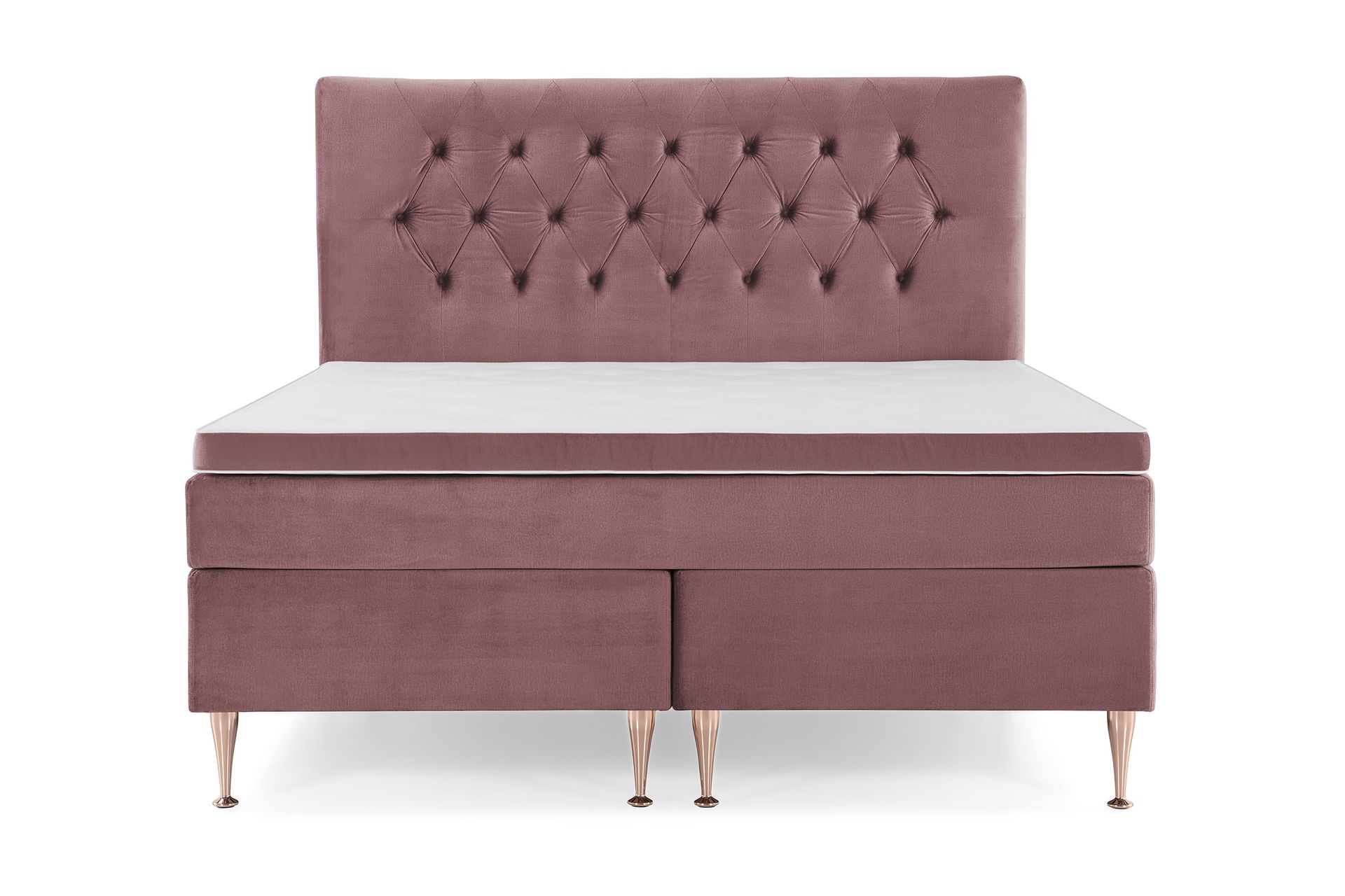 Royal Velvet Komplett Sengepakke 160x200 cm - Rosa Fløyel/Høye Rosében