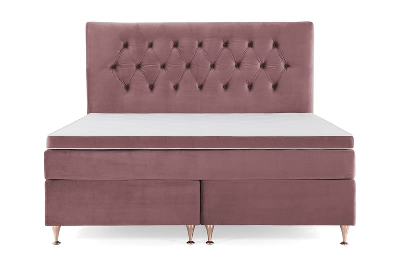 Royal Velvet Komplett Sengepakke 160x200 cm, Rosa Fløyel/Lave Rosében
