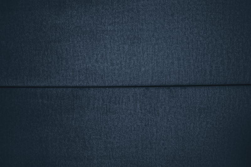 Royal Velvet Komplett Sengepakke 160x200 - Mørkeblå Fløyel/Lave Svarte Ben - Kontinentalsenger - Dobbeltsenger