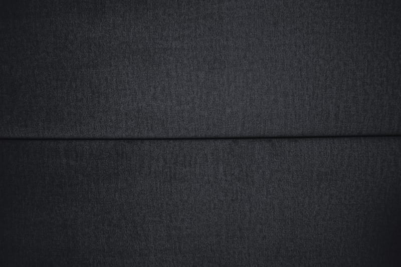 Royal Velvet Komplett Sengepakke 160x200 - Svart Fløyel/Lave Svarte Ben - Kontinentalsenger - Dobbeltsenger