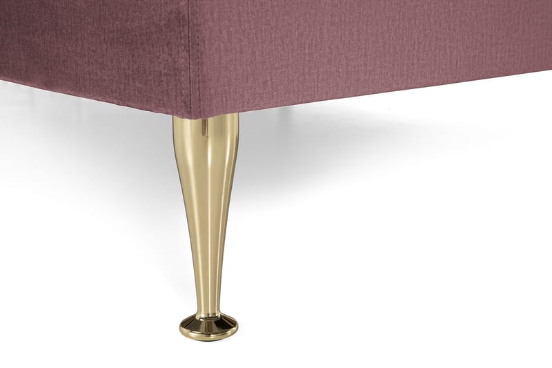 Royal Velvet Komplett Sengepakke 180x200 cm - Rosa Fløyel/Høye Gullben - Møbler - Senger - Kontinentalsenger