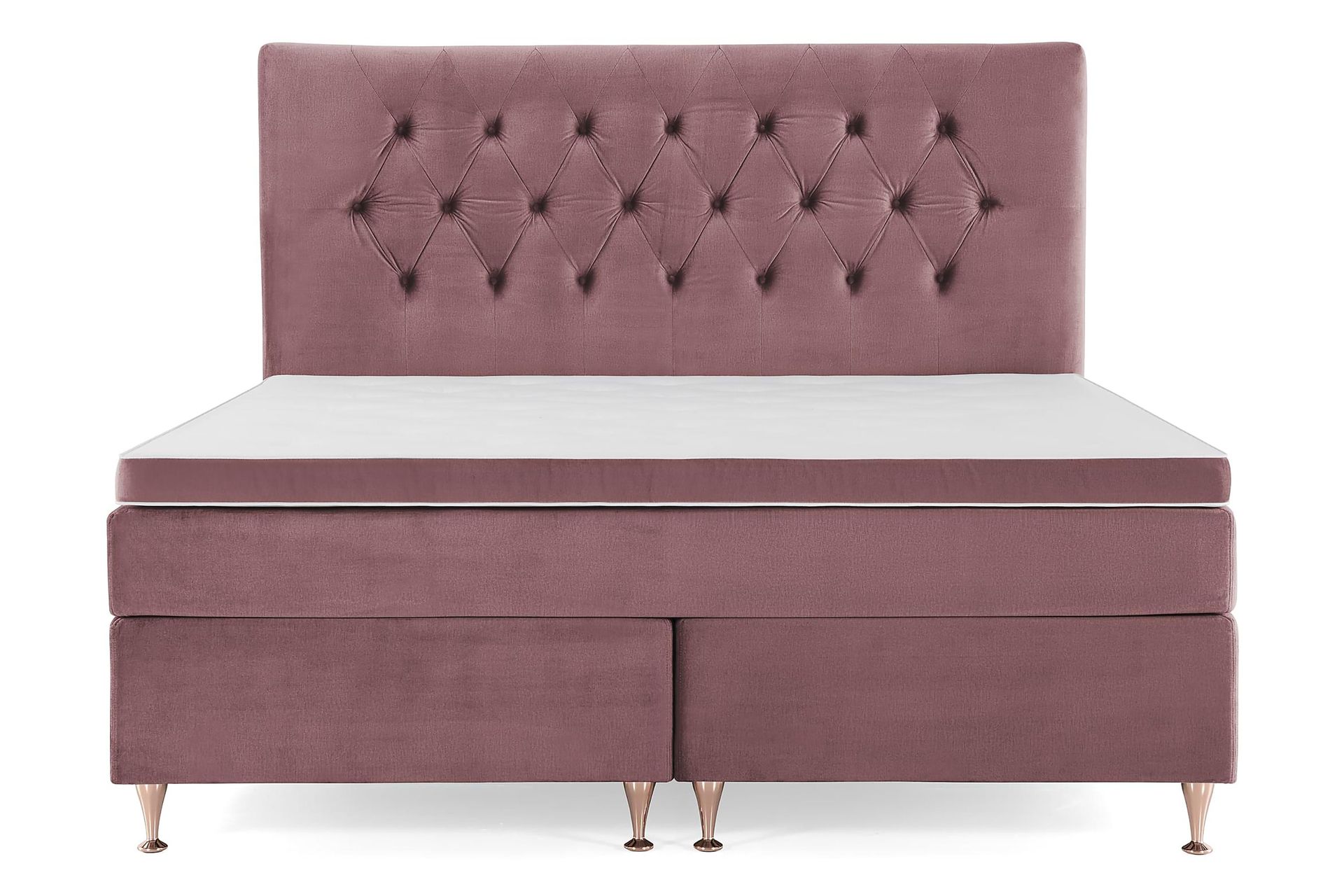 Royal Velvet Komplett Sengepakke 180x200 cm - Rosa Fløyel/Lave Rosében