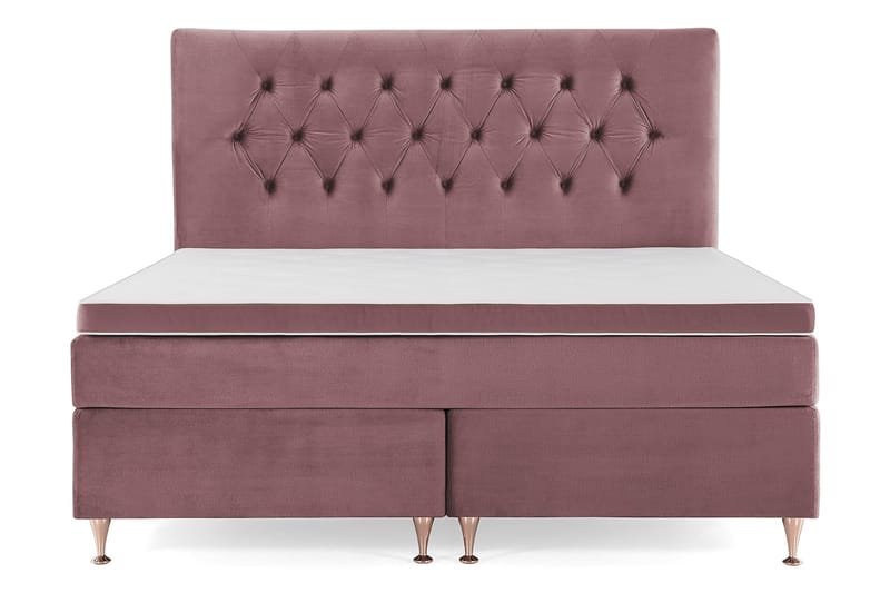 Royal Velvet Komplett Sengepakke 180x200 cm, Rosa Fløyel/Lave Rosében