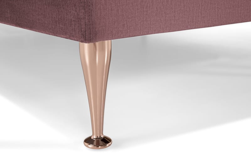 Royal Velvet Komplett Sengepakke 210x210 cm - Rosa Fløyel/Høye Rosében - Møbler - Senger - Kontinentalsenger