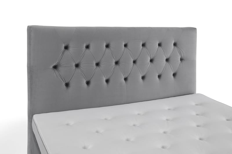 Royal Velvet Kontinentalseng 160x200 cm - Lysegrå Fløyel/Lave Gullben - Møbler - Senger - Kontinentalsenger