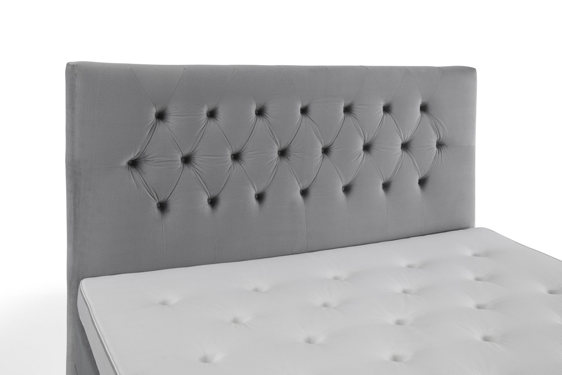 Royal Velvet Kontinentalseng 160x200 cm - Lysegrå Fløyel/Lave Gullben - Møbler - Senger - Komplett sengepakke