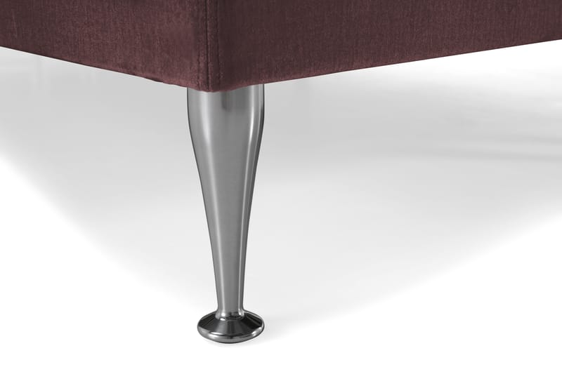 Royal Velvet Kontinentalseng 160x200 cm - Rosa Fløyel/Høye Sølvben - Møbler - Senger - Komplett sengepakke