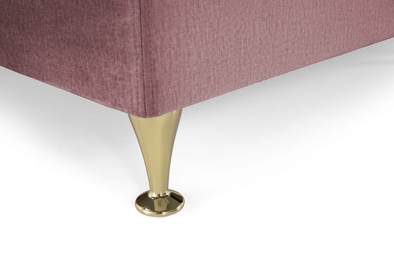 Royal Velvet Kontinentalseng 160x200 cm - Rosa Fløyel/Lave Gullben - Møbler - Senger - Kontinentalsenger