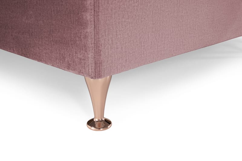 Royal Velvet Kontinentalseng 160x200 cm - Rosa Fløyel/Lave Rosében - Møbler - Senger - Kontinentalsenger