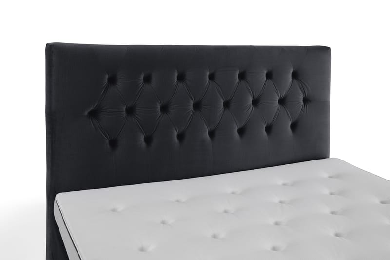 Royal Velvet Kontinentalseng 160x200 cm - Svart Fløyel/Lave Gullben - Møbler - Senger - Kontinentalsenger