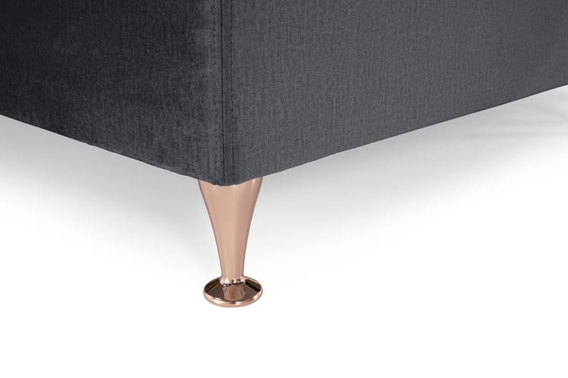 Royal Velvet Kontinentalseng 160x200 cm - Svart Fløyel/Lave Rosében - Møbler - Senger - Komplett sengepakke