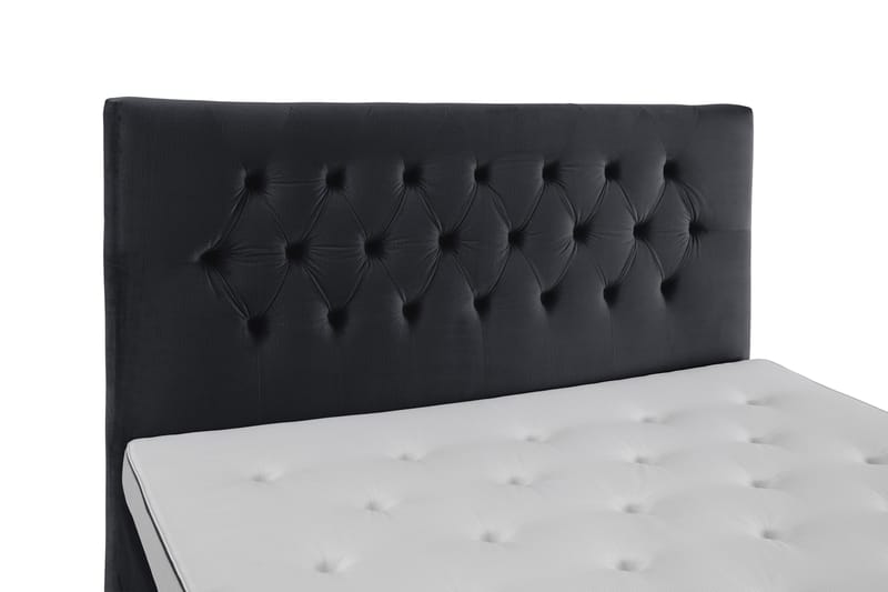 Royal Velvet Kontinentalseng 160x200 cm - Svart Fløyel/Lave Rosében - Møbler - Senger - Komplett sengepakke