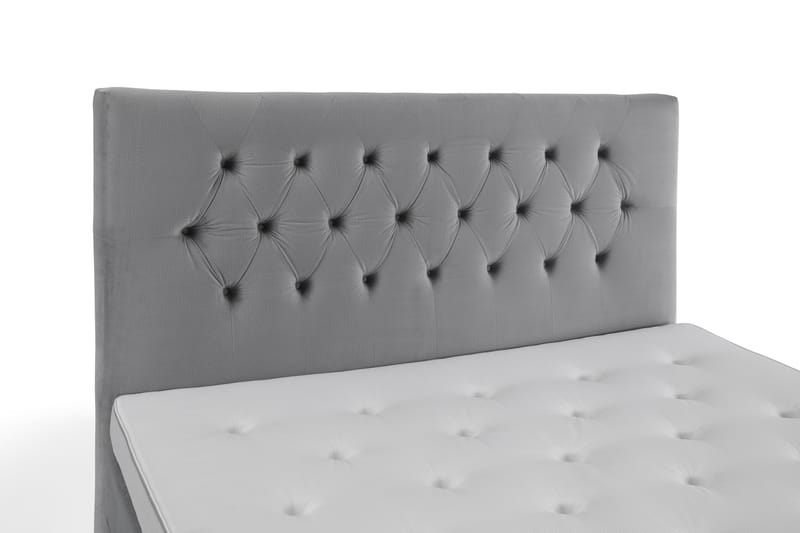 Royal Velvet Kontinentalseng 180x200 cm - Lysegrå Fløyel/Lave Gullben - Møbler - Senger - Komplett sengepakke
