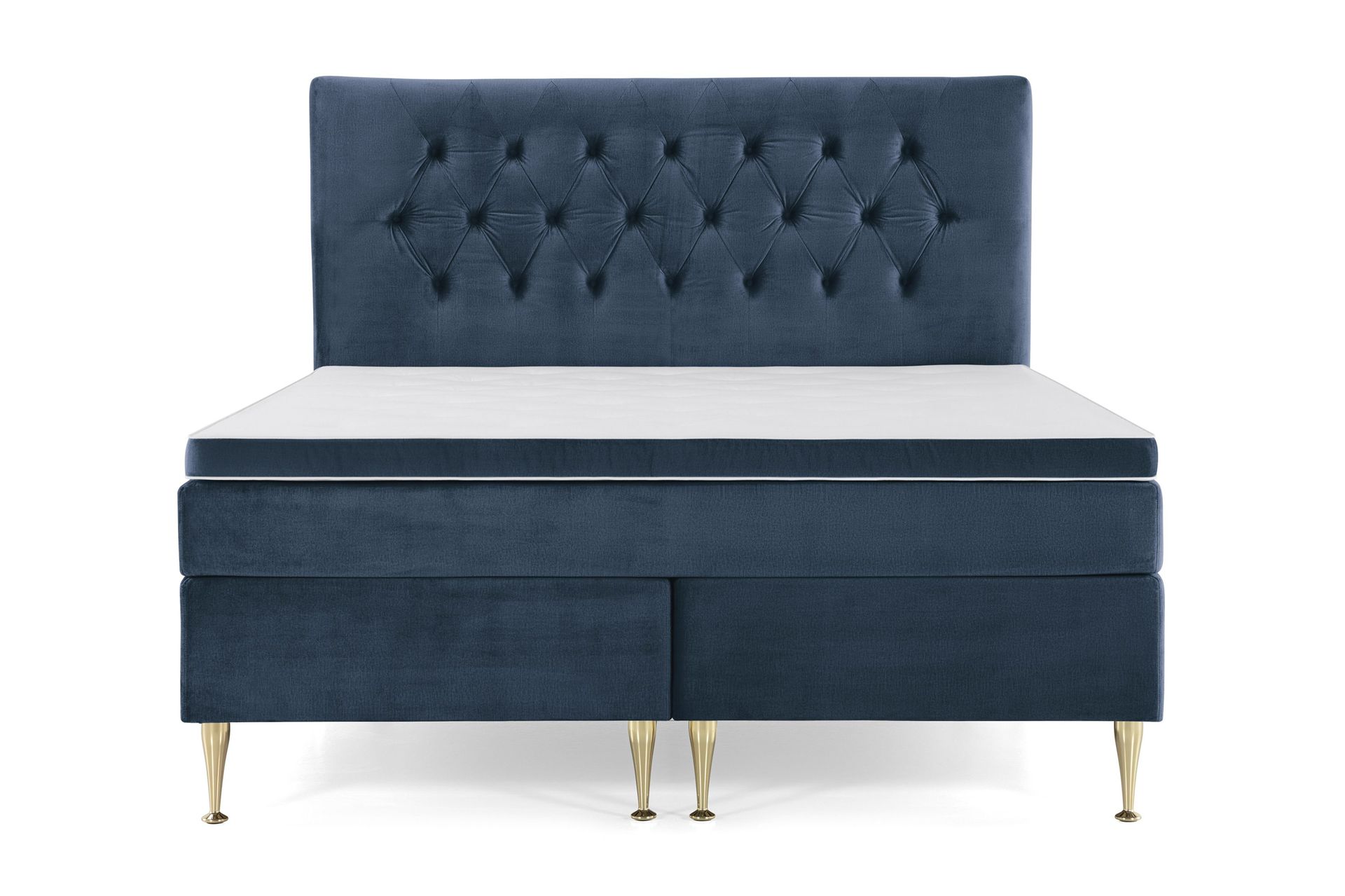 Royal Velvet Kontinentalseng 180x200 cm - Mørkegrå Fløyel/Høye Gullben