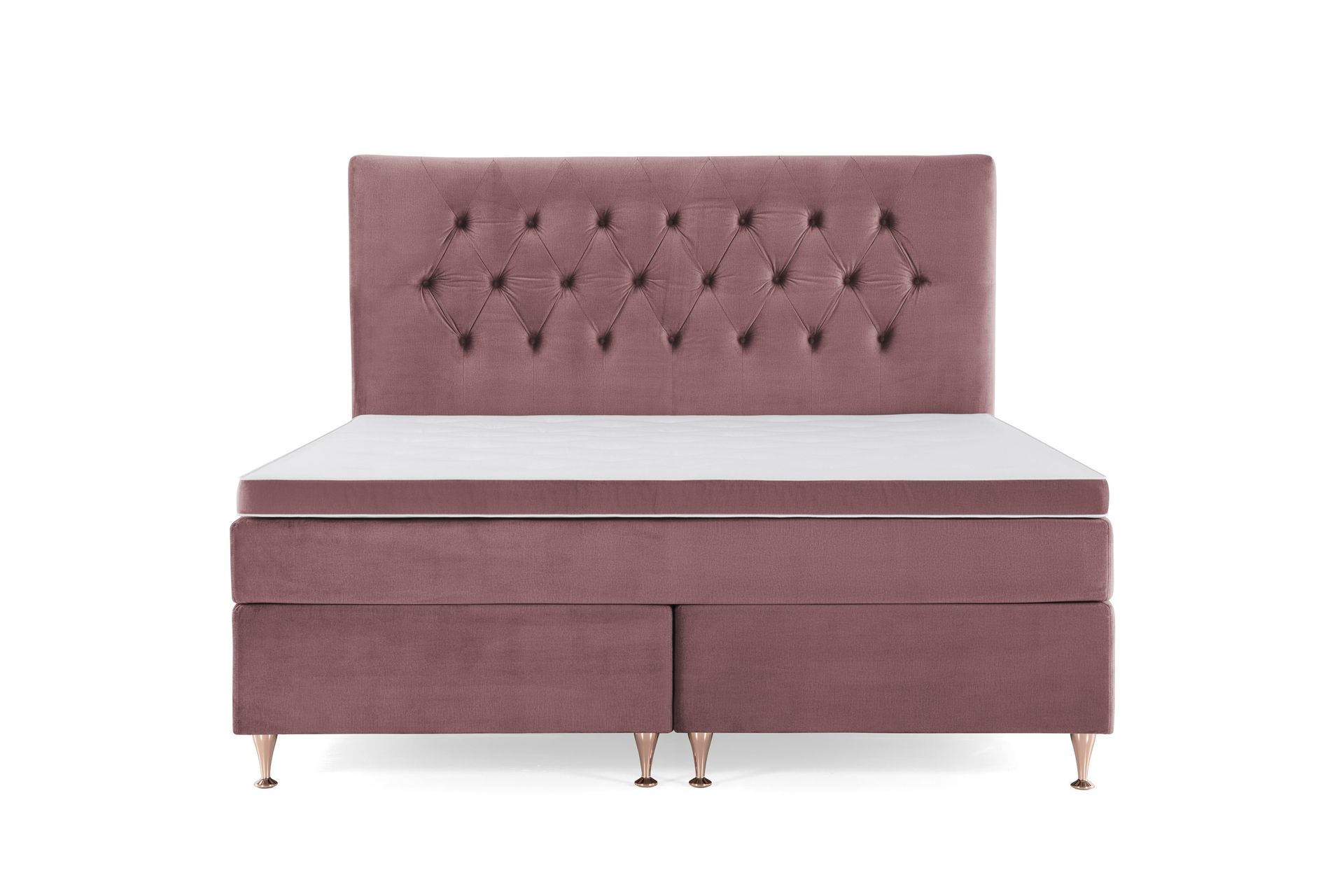 Royal Velvet Kontinentalseng 180x200 cm - Rosa Fløyel/Lave Rosében