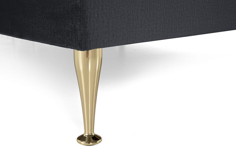 Royal Velvet Kontinentalseng 180x200 cm - Svart Fløyel/Høye Gullben - Møbler - Senger - Kontinentalsenger