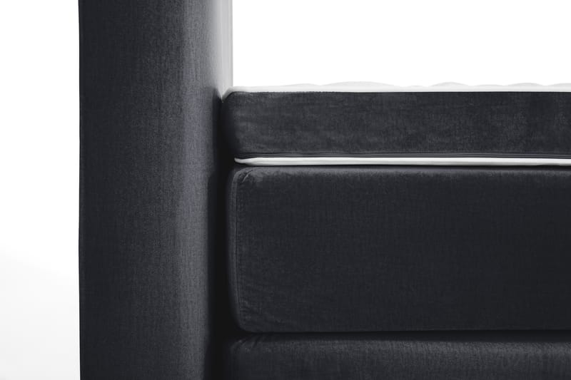 Royal Velvet Kontinentalseng 180x200 cm - Svart Fløyel/Lave Gullben - Møbler - Senger - Kontinentalsenger