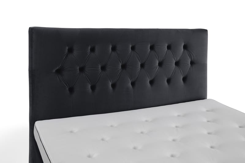 Royal Velvet Kontinentalseng 180x200 cm - Svart Fløyel/Lave Gullben - Møbler - Senger - Kontinentalsenger
