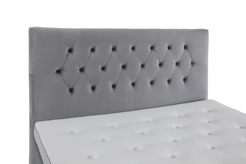 Royal Velvet Kontinentalseng 210x210 cm - Lysegrå Fløyel/Lave Rosében - Møbler - Senger - Komplett sengepakke