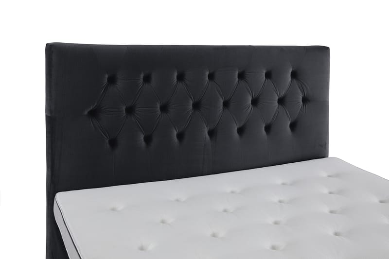 Royal Velvet Kontinentalseng 210x210 cm - Svart Fløyel/Lave Rosében - Møbler - Senger - Kontinentalsenger