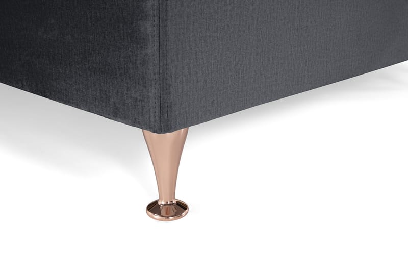 Royal Velvet Kontinentalseng 210x210 cm - Svart Fløyel/Lave Rosében - Møbler - Senger - Kontinentalsenger