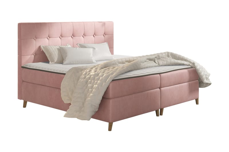 Sandham Kontinentalseng 180x200 cm - Rosa - Møbler - Senger - Kontinentalsenger
