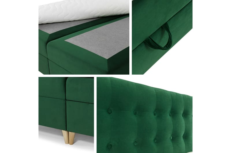 Sandham Kontinentalseng 200x200 cm - Beige - Møbler - Senger - Kontinentalsenger