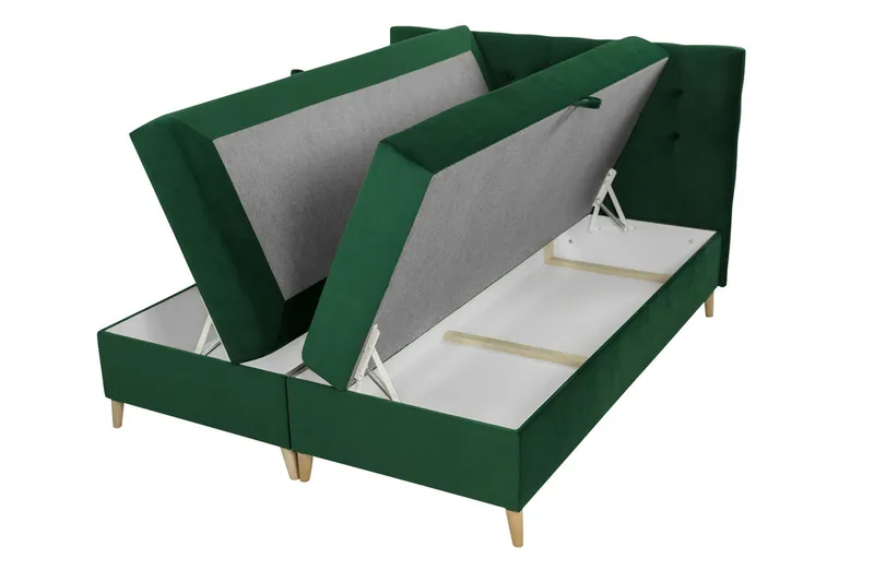 Sandham Kontinentalseng 200x200 cm - Mørkeblå - Møbler - Senger - Kontinentalsenger