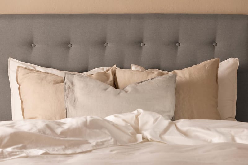 Scarlett Komplett Sengpakke 120x200 cm med skummadrass - Grå - Møbler - Senger - Kontinentalsenger