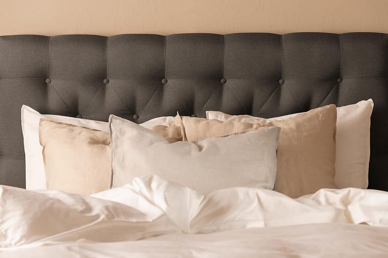 Scarlett Kontinentalseng 120x200 Skummadrass - Mørkegrå - Møbler - Senger - Kontinentalsenger