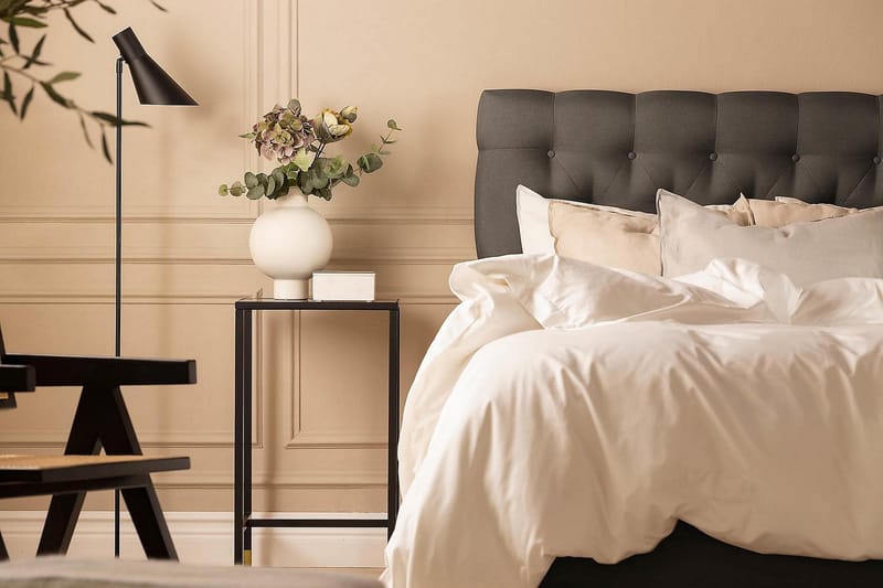 Scarlett Kontinentalseng 120x200 Skummadrass - Mørkegrå - Møbler - Senger - Kontinentalsenger