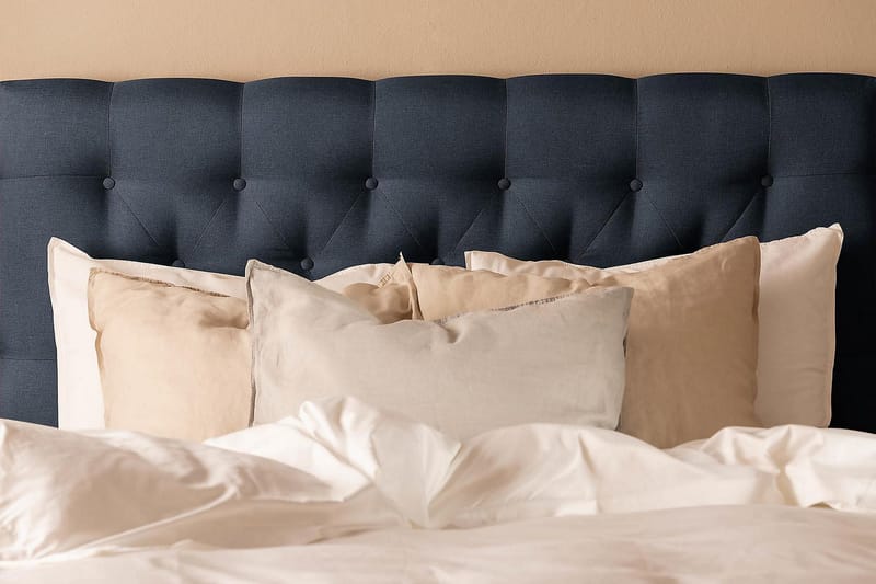 Scarlett Kontinentalseng 140x200 Memorymadrass - Blå - Møbler - Senger - Kontinentalsenger