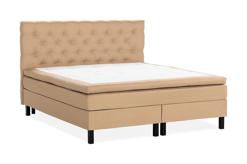 Scarlett Kontinentalseng 150x200 Lateksmadrass - Beige - Komplett sengepakke - Kontinentalsenger