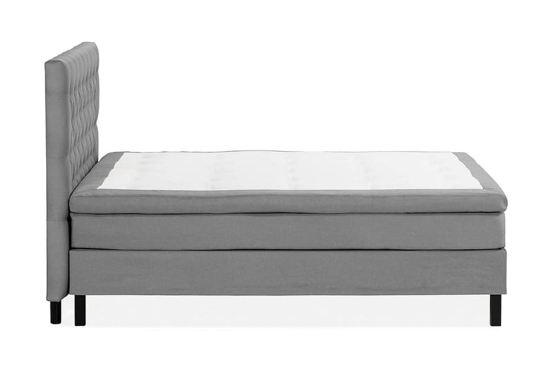 Scarlett Kontinentalseng 150x200 Lateksmadrass - Grå - Komplett sengepakke - Kontinentalsenger