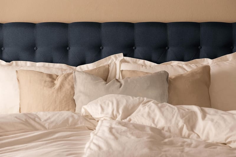 Scarlett Kontinentalseng 150x200 Skummadrass - Blå - Komplett sengepakke - Kontinentalsenger